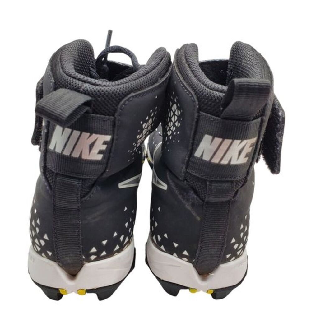 Nike Fast Flex Football Cleats US 4.5Y Black Silver Lace-Up Hook N Eye Closure - Picture 6 of 9